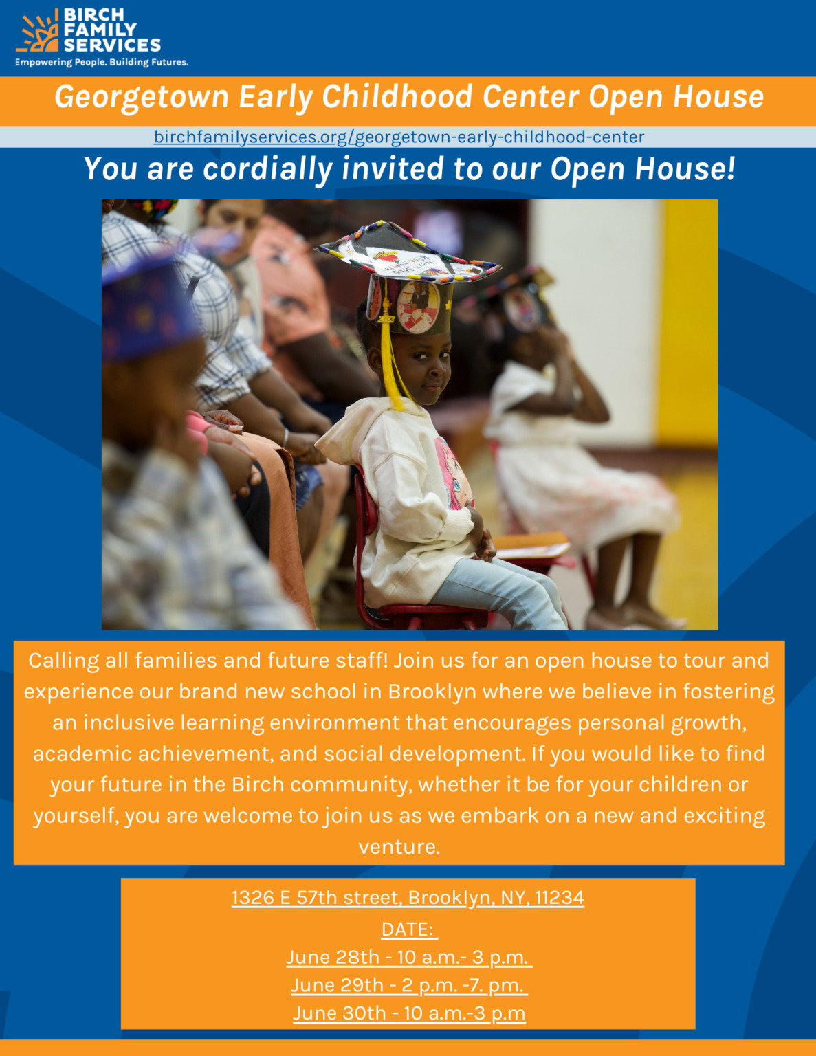 Early Childhood Center Open House Birch Family Services